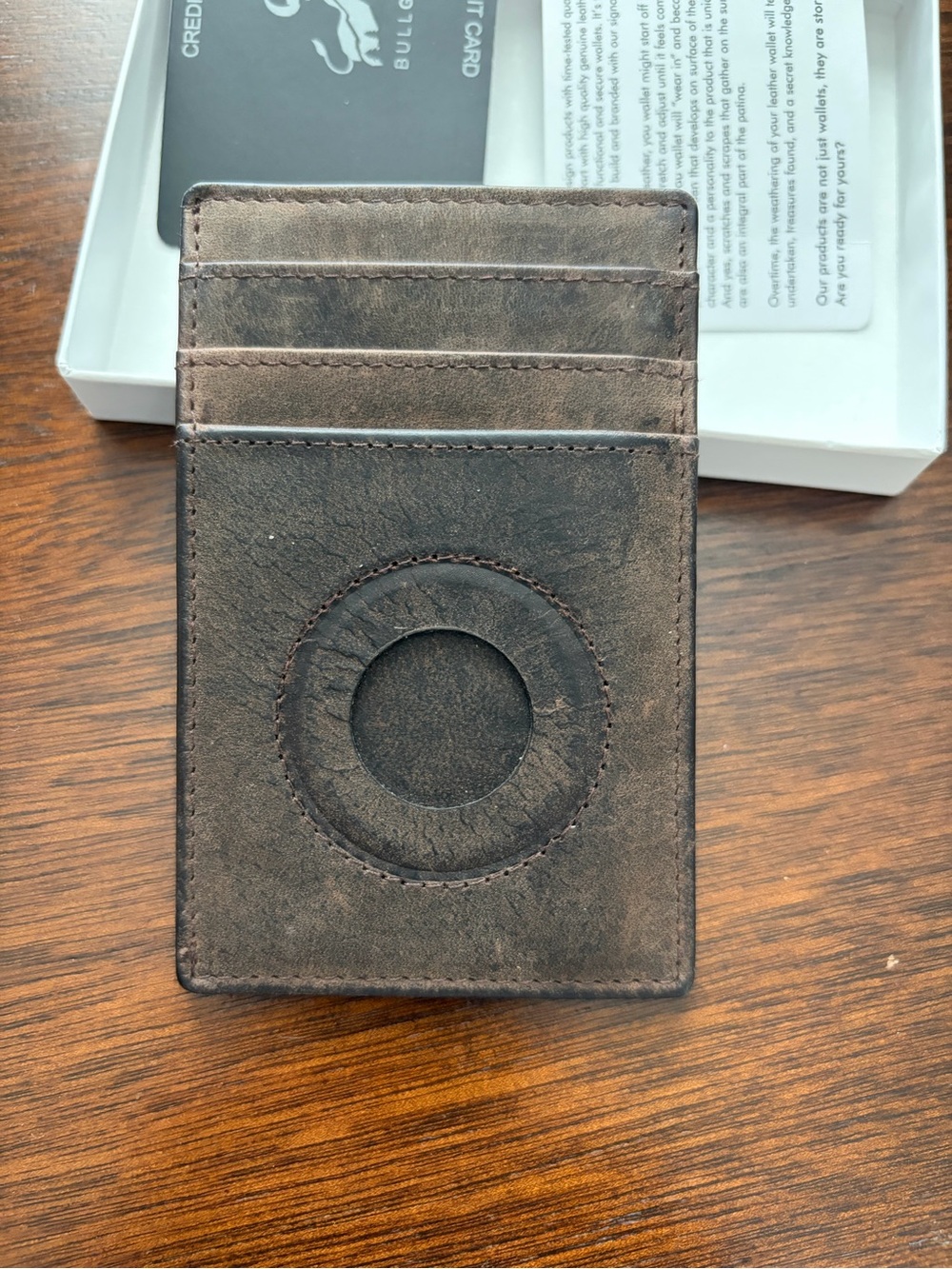 Bull Guard leather front pocket wallet